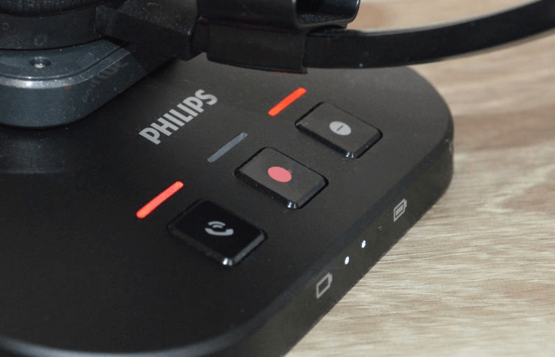 Philips SpeechOne Ladestation Knöpfe